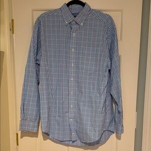 Vineyard Vines Blue and White Checkered Shirt